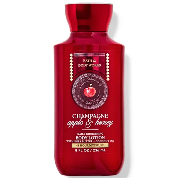 Bath Body Works Champagne Apple & Honey Candle, Body Lotion & Shampoo Set NEW